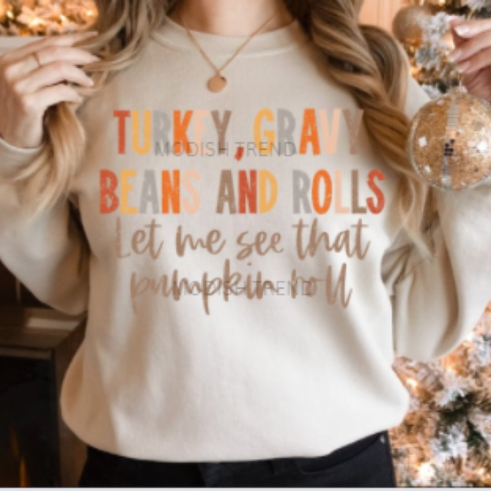 Turkey Gravy Thanksgiving Sweatshirt